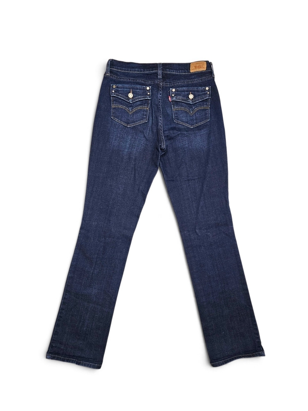 Levi's 505 Straight Leg Jeans In Dark Blue Size 6